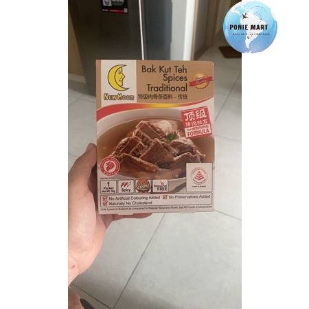 Gói gia vị canh sườn Bak Kut Teh New Moon cay 30g