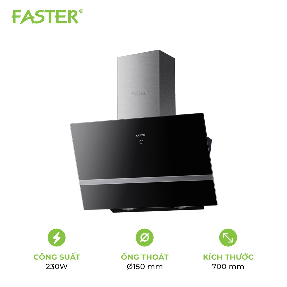 Máy hút mùi FASTER FS 3688SS size 70/90cm Bảo hành Chính hãng 24 tháng
