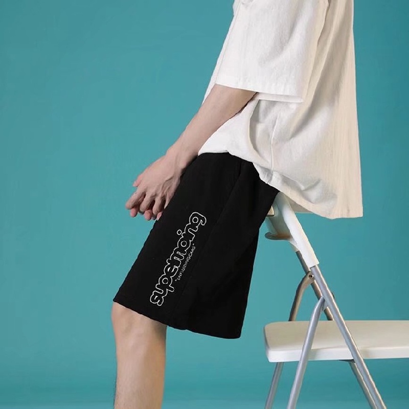 Quần ngắn ống rộng In Chữ size M-8XL Thời Trang Cho Nam