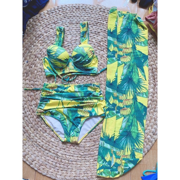 bikini 3 món liền thân 2 mảnh