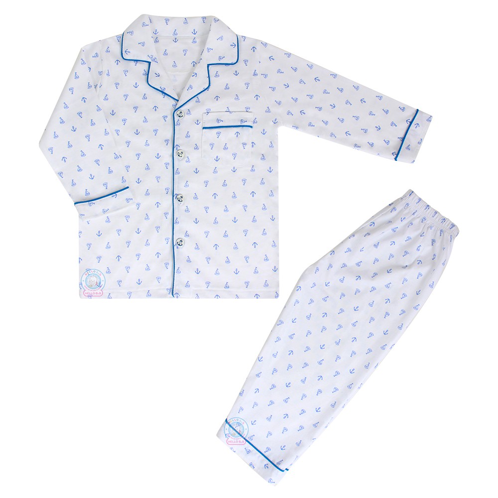 Bộ đồ pyjamas bé trai 0187- HELLO BB