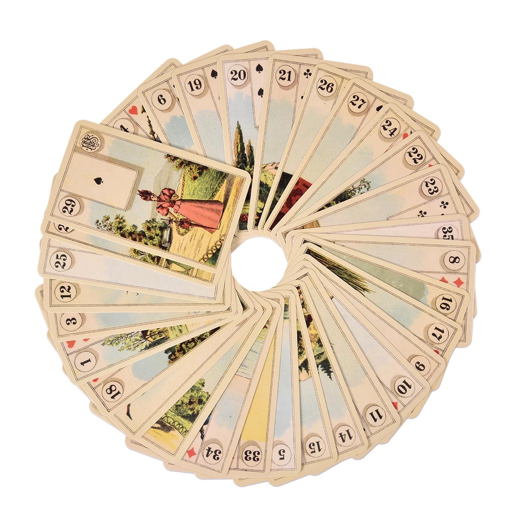 New Card English Tarot Grand Tableau Lenormand Oracle Card Fate Divination Family Party Paper Cards Game Tarot