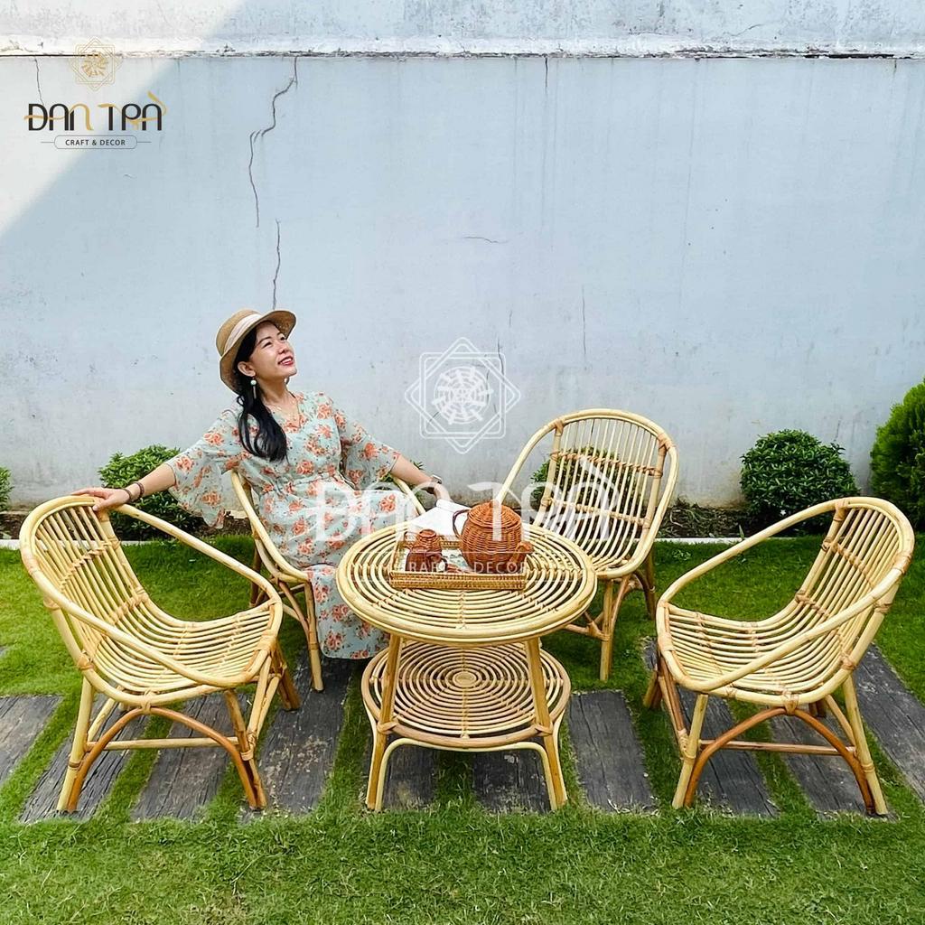 Ghế Mây Sò Cao Cấp, Ghế Café Giá Rẻ, Ghế Coffee Mini Đẹp, Ghế Cà Phê Có Tựa Lưng, Ghế Mây Tre Đơn, Nội Thất Mây Tre Đan