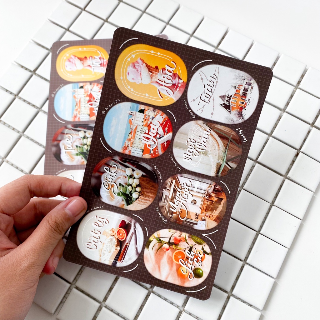 Sticker Môn Học / Đề Thứ Style Hiện Đại - Hidari Shop