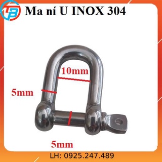 Ma ní U INOX 304 Phi [ 5mm ] CÁP THÉP SÀI GÒN