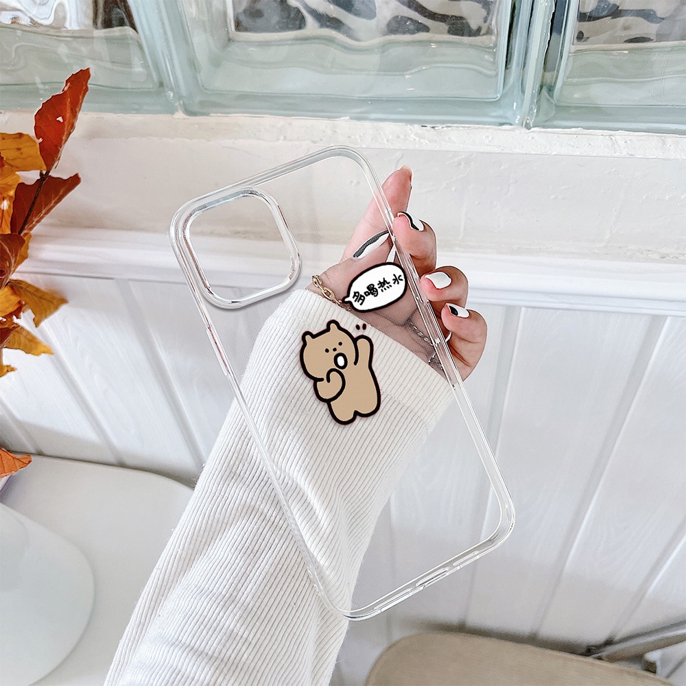 Ốp Điện Thoại Hình Gấu Dễ Thương Cho Iphone 11 Pro Max 12 Pro Max 13 Pro Max Mini 6 7 8 6 7plus Se 2020 X Xs Xr 5 4
