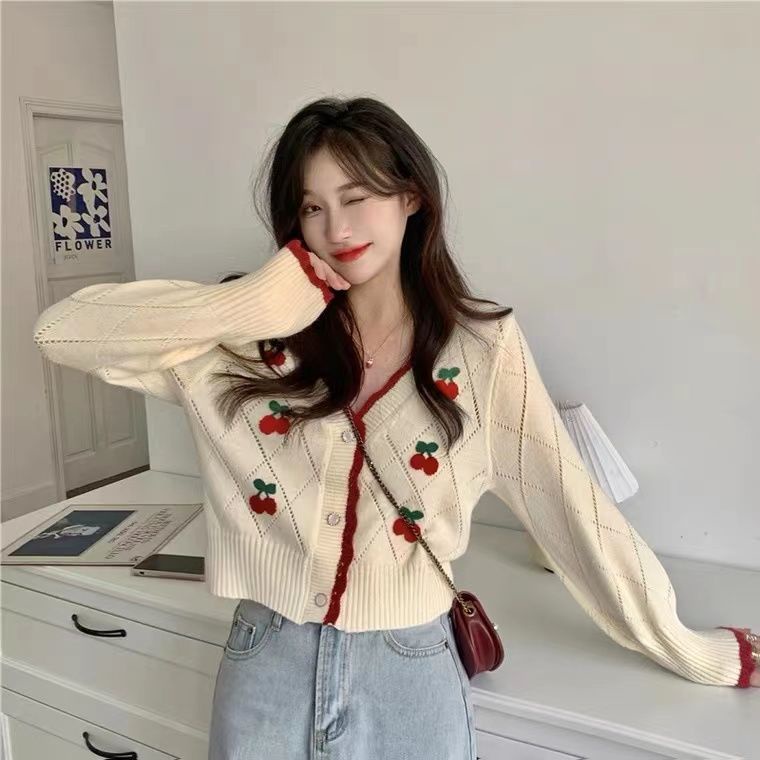 Áo khoác Cardigan ngắn cho nữ mùa xuân thu năm 2021