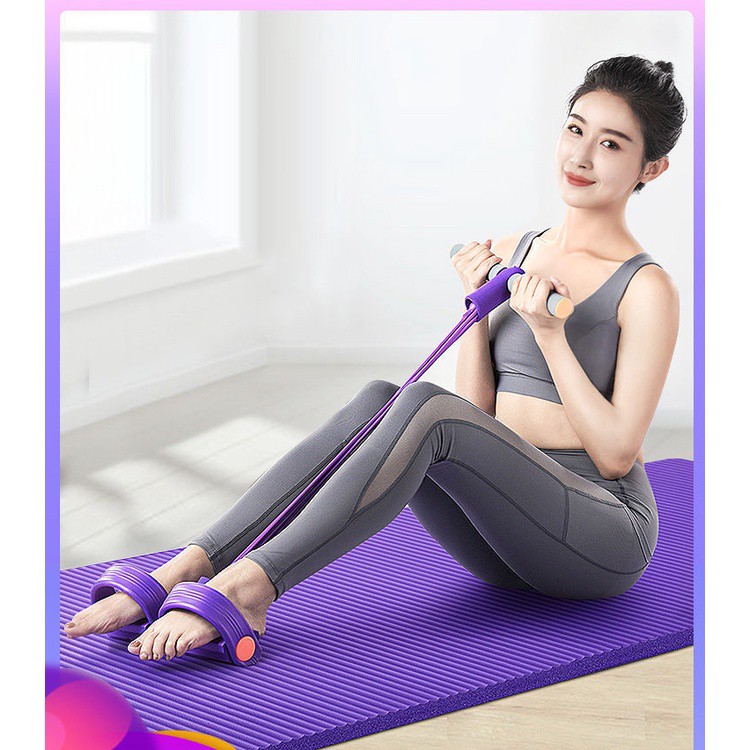 Dây chun tập chân, dây kéo đàn hồi cao su tập yoga đa năng, dụng cụ co giãn đàn hồi tốt tại nhà