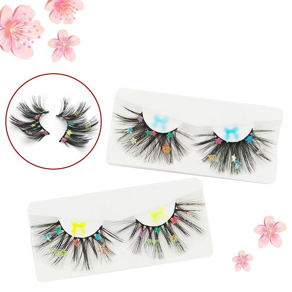 1 cặp lông mi giả sợi hóa học 3D nhiều màu Z7R2 T8R8
 | BigBuy360 - bigbuy360.vn