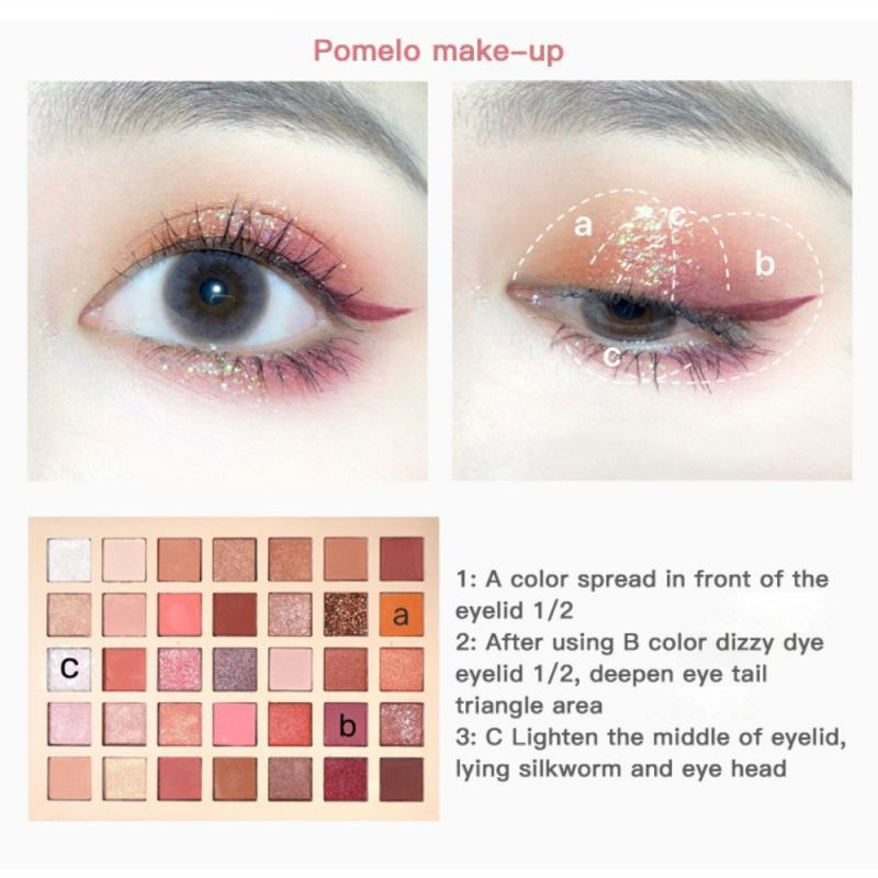 1 Bảng Phấn Mắt Dầu Mịn Ánh Ngọc Trai Trang Điểm Mắt Lâu Trôi