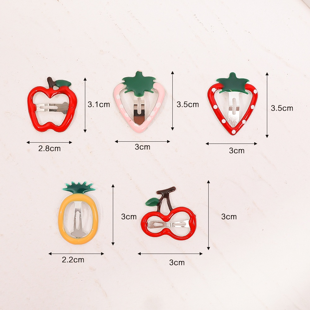 Kẹp Tóc Càng Cua In Hình Quả Dâu Thời Trang Hàn Quốc Cho Nữ