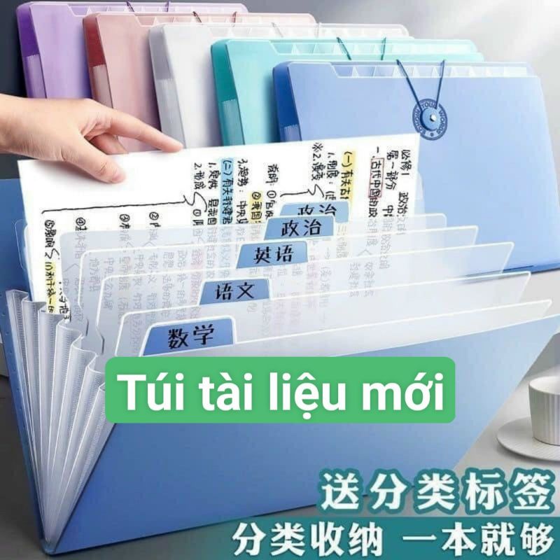 cặp đựng tài liệu cỡ A4 nhiều ngăn tiện lợi