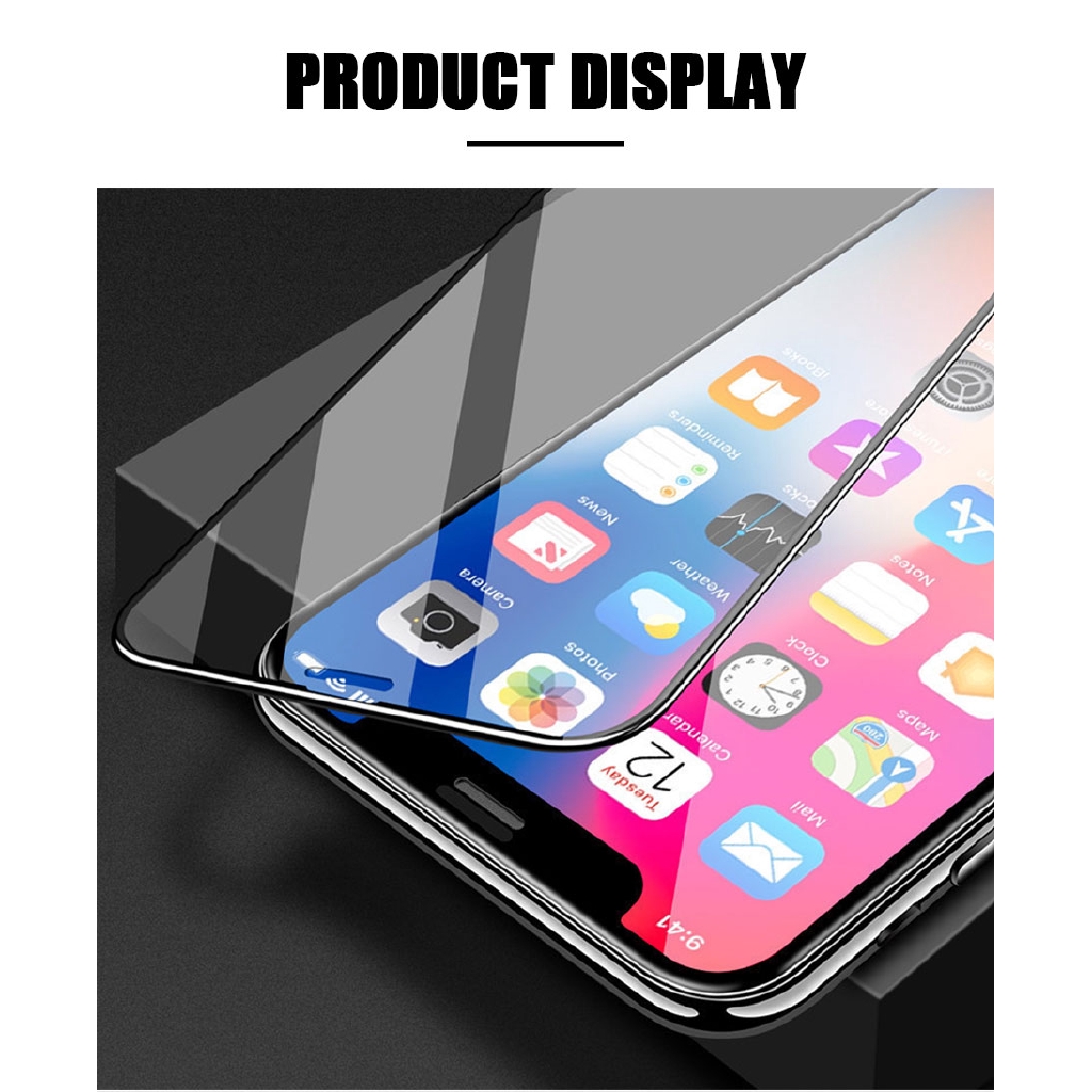 Kính Cường Lực 20D Bảo Vệ Toàn Màn Hình Cho iPhone 14 13 12 11 Pro Max Plus Mini X XR Xs Max 8 7 Plus SE
