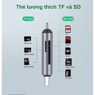Đầu đọc thẻ USB type C UGREEN CM184 50704
