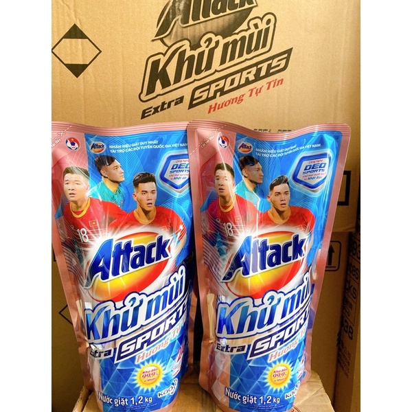 Nước giặt khử mùi Attack hương Anh Đào/ Oải Hương - 1.4kg