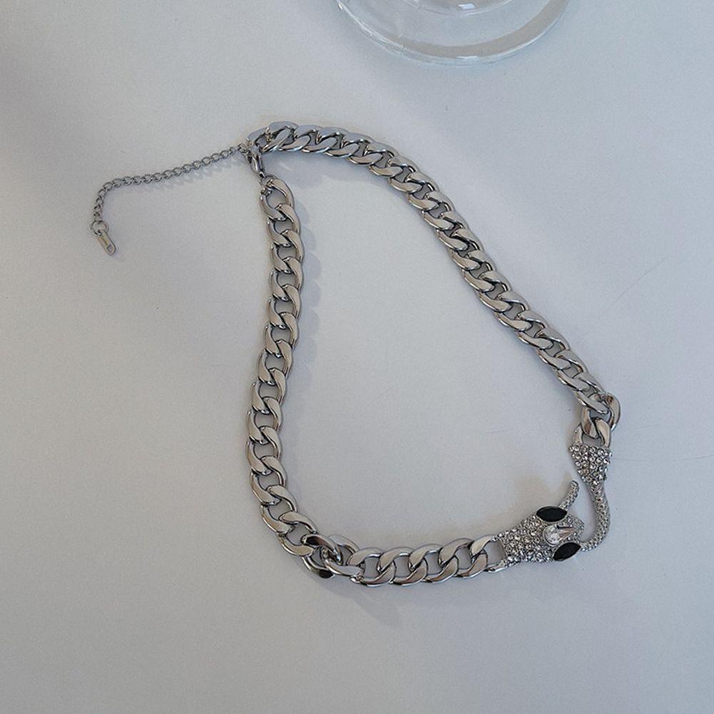 Vòng cổ Phong Cách Hip Hop Cá Tính Cho Cặp Đôi|Khuyên Tai Hình Rắn Phong Cách Đường Phố Hàn Quốc Cá Tính