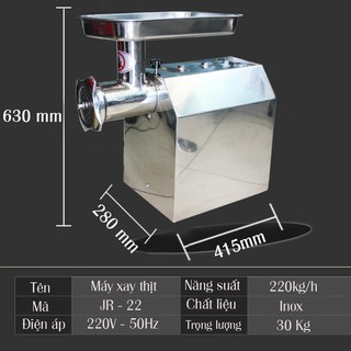 Máy xay thịt công nghiệp JR-22
