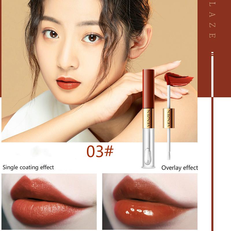 Son môi Venzen 2 đầu lâu trôi trong 12 giờ 5.8g+6g gồm 5 màu trẻ trung tùy chọn | BigBuy360 - bigbuy360.vn
