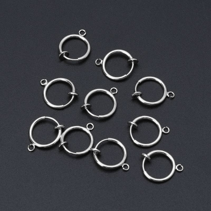 Set 10 Khuyên Tai Kẹp Chuyển Đổi Không Cần Khoan Dễ Sử Dụng