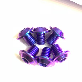 Ốc GR5 Titanium 8 ly 1 phân dầu dù mỏng( M8*10 ) bắt lòng dĩa Winnner, Sonic