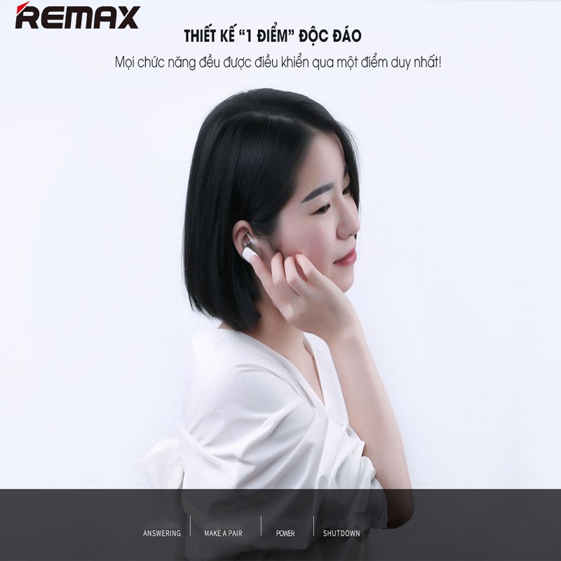 TAI NGHE BLUETOOTH REMAX T18 CHO ÂM THANH TUYỆT VỜI CÓ MIC GIÚP THUẬN TIỆN