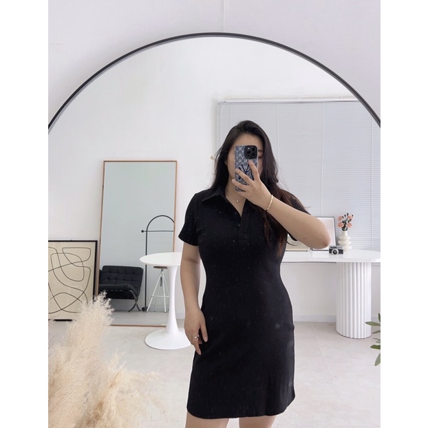 ĐẦM THUN NGẮN POLO SAMI DRESS BIGSIZE