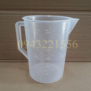 Ca nhựa 3 lit, ca đong nhựa có vạch chia 3000ml