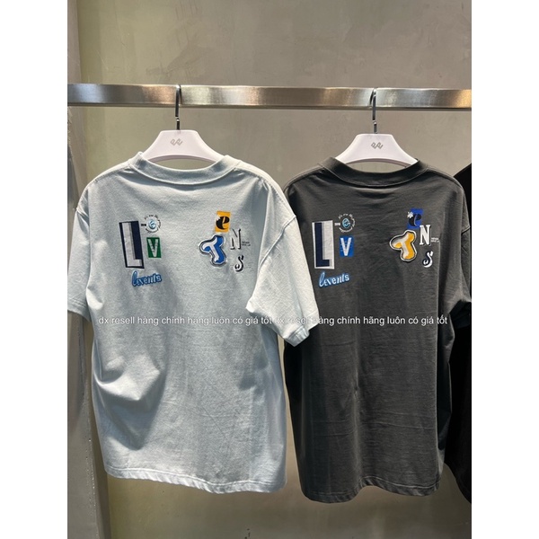 Áo Thun LEVENTS  COLLEDGE ART TEE LIGHT BLUE / DARK GREY