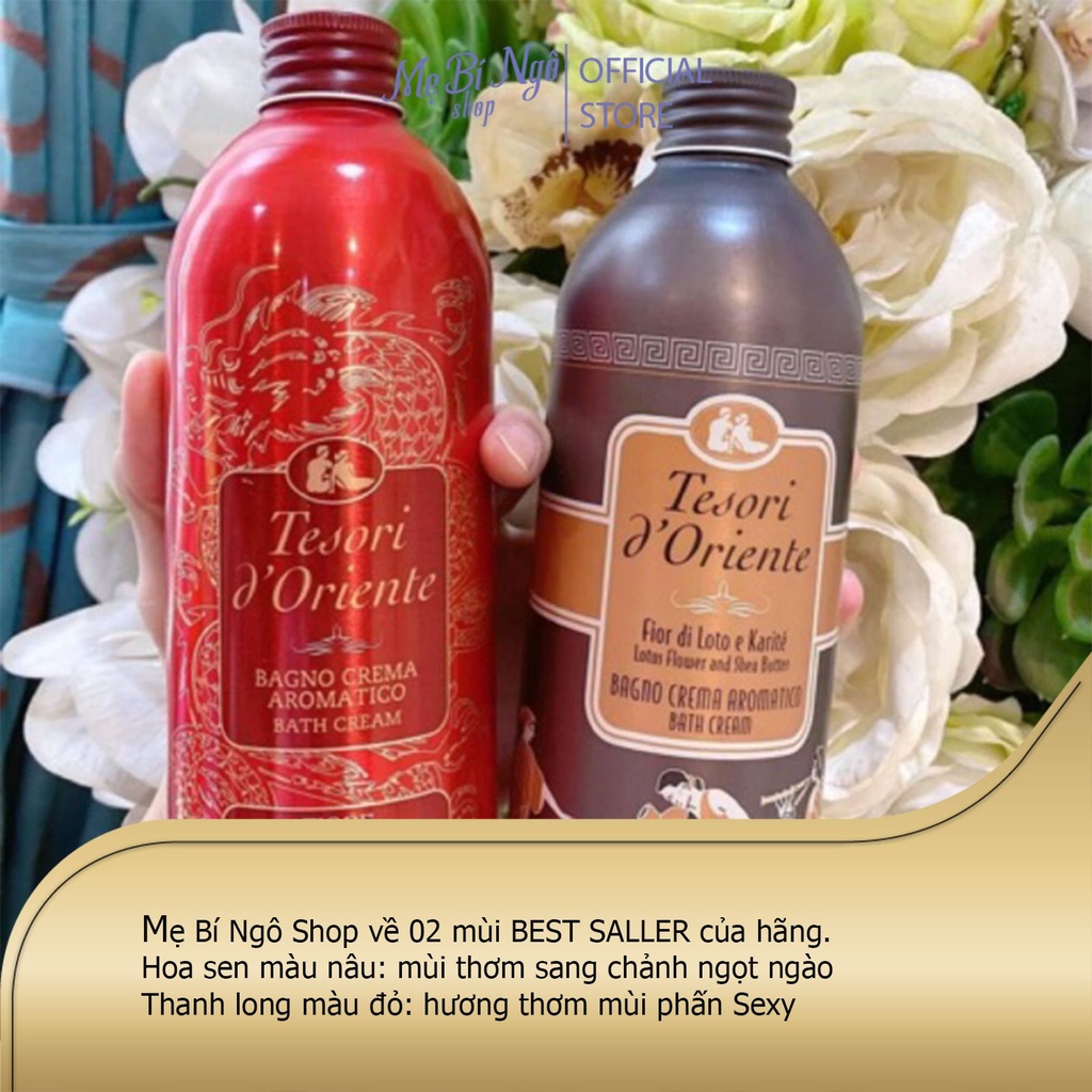 Sữa Tắm Nước Hoa Tesori D'Oriente Hương Hoa Sen Kèm Vòi 500ml ( Made In Italy)- Dưỡng Ẩm Dưỡng Trắng Da | BigBuy360 - bigbuy360.vn