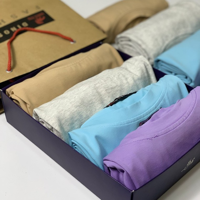 Áo phông nữ cổ tròn trơn form rộng tay lỡ Oversize basic Cotton Spandex