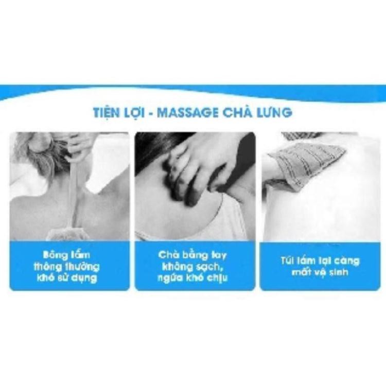 Dây Đai Chà Lưng 2 Mặt Đa Năng Silicon Sạch mụn, Kỳ Cọ, Massage Thư Giãn, Tẩy Tế Bào Chết Khi Tắm