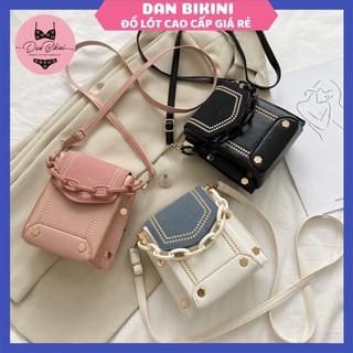 Túi Xách Nữ ❤️FREESHIP❤️ Túi Xách đeo chéo 2 ngăn viền thêu điệu đà nữ tính thời trang Vintage mã X130