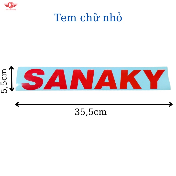 Tem chữ tủ đông tủ mát sanaky- alaska