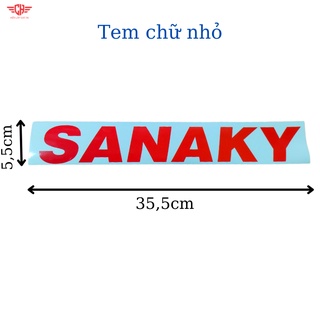tem chữ tủ đông tủ mát sanaky- alaska