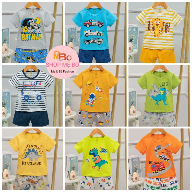 Đồ bộ bé trai xuất hàn heo peppa cực cute, bao chất bao giá