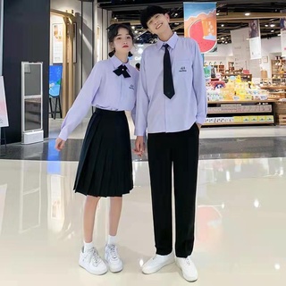 Bộ Đồng Phục Học Sinh Thái Lan Thiết Kế Xếp Ly Thêu Họa Tiết Phong Cách Thái Lan