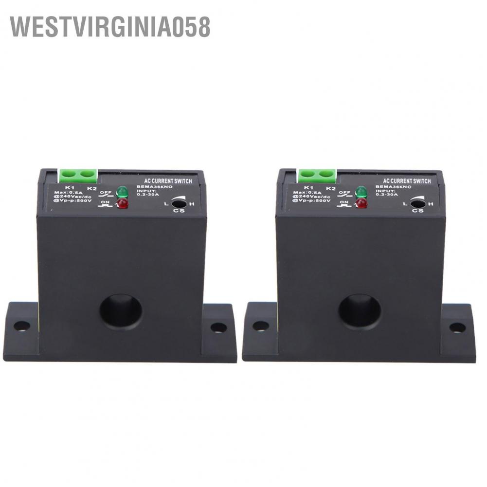 Westvirginia058 Công tắc cảm biến dòng điện AC có thể điều chỉnh chống cháy tự cấp nguồn 0 2 ~ 30A