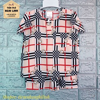 [size 4: 10-12kg] Đồ bộ cho bé trai, quần áo trẻ em vải tole lanh đùi có tay - Tiệm nhà Nghi Linh