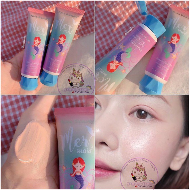 ❤️ Kem Nền Che Khuyết Điểm Chống Nắng BB Cream Tiên Cá Mermaid ❤️-Z17-K9T4