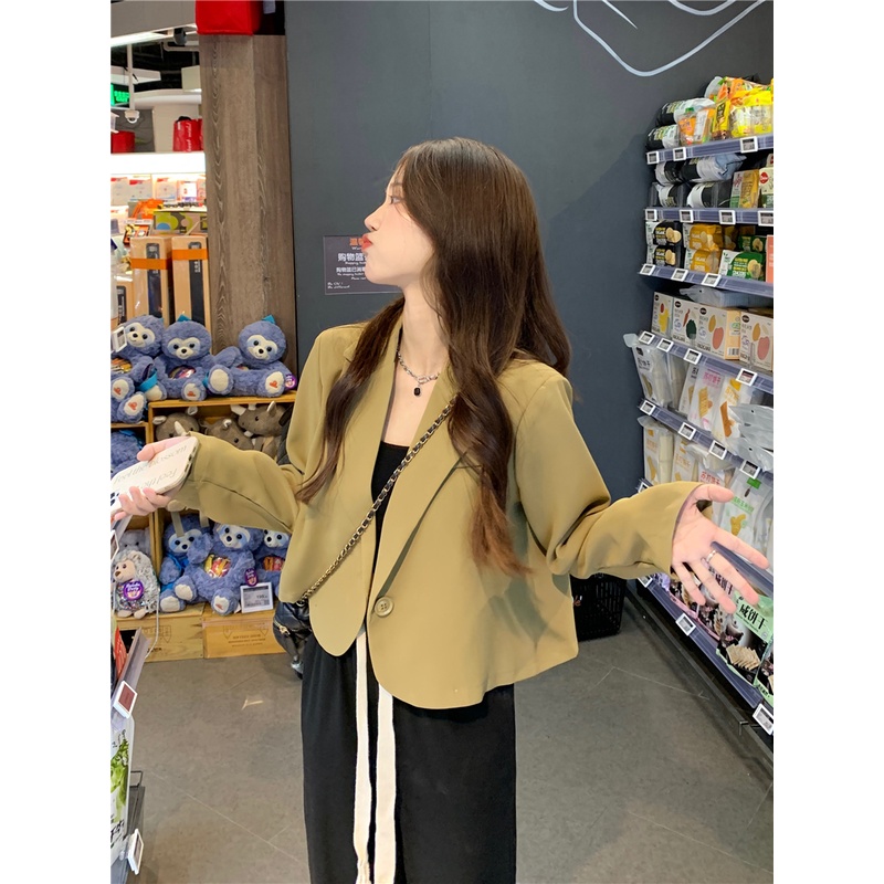 Áo Khoác Vest Tay Dài Dáng Rộng Phong Cách Hàn Quốc Thời Trang Mùa Thu 2022