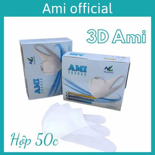 Khẩu trang 3D Mask -Ami 3d hộp 50c -ami officical