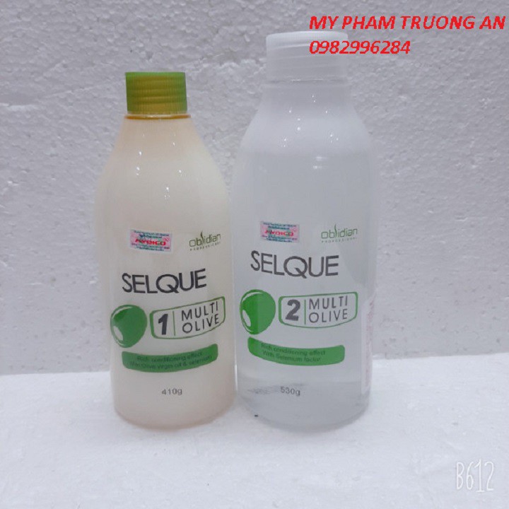 THUỐC UỐN TÓC OLIVE (UỐN LẠNH) SELQUE OBSIDIAN CAO CẤP 410ML/530ML