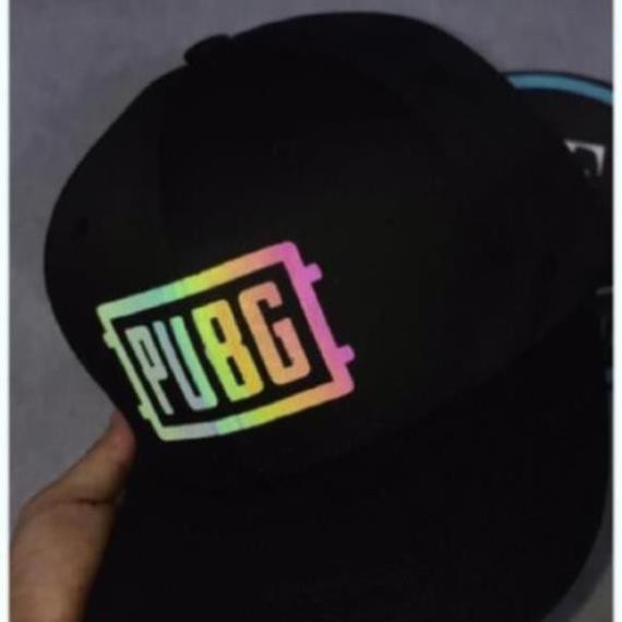 Mũ Nón Đen In Logo Game PUBG Phản Quang 7 Màu