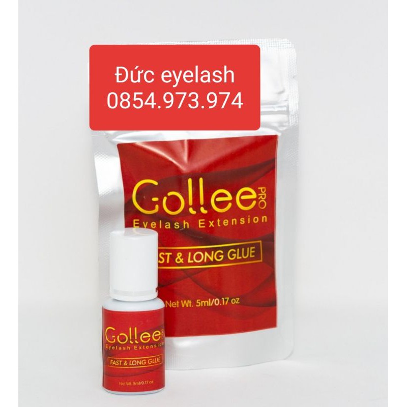 Keo nối mi Gollee khô nhanh, tho thợ nối mi chuyên nghiệp, là dòng keo ít cay ,thời tiết mùa đông