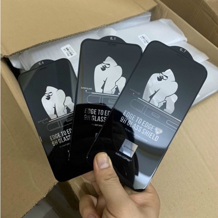 Kính cường lực iPhone KingKong chính hãng Wekome 6/6s/6plus/6s plus/7/8/7plus/8plus/x/xs/xs max/11/12/13/pro/promax