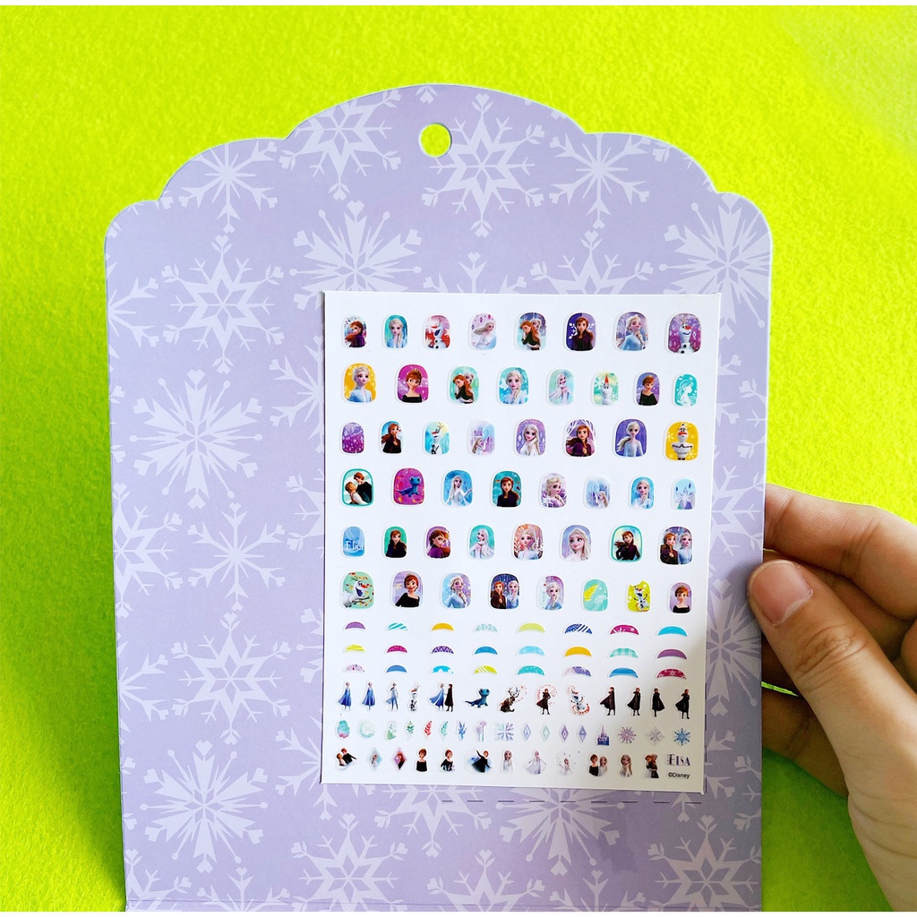 Tờ nhãn dán 100 hình trang trí móng tay hoạt hình disney