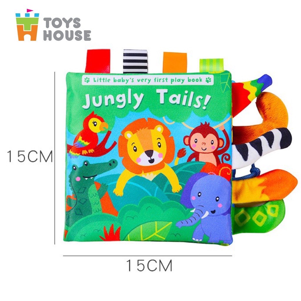 Sách vải 3D theo chủ đề cho bé có tiếng anh, Đồ chơi giáo dục sớm cho trẻ sơ sinh Toyshouse giúp phát triển đa giác quan