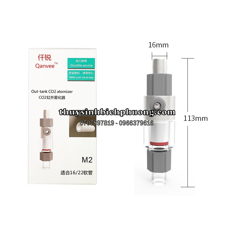 TRỘN CO2 CERAMIC QANVEE M1 M2 SIÊU MỊN KHÔNG LÀM GIẢM DÒNG DỄ SỬ DỤNG