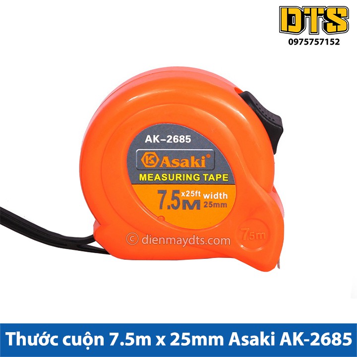 Thước cuộn 7.5m x 25mm Asaki AK-2685