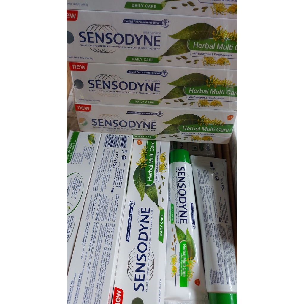 Kem đánh răng Sensodyne 100ml Thái Lan chống ê buốt làm trắng răng, ngăn ngừa cao răng, thơm mát tự nhiên